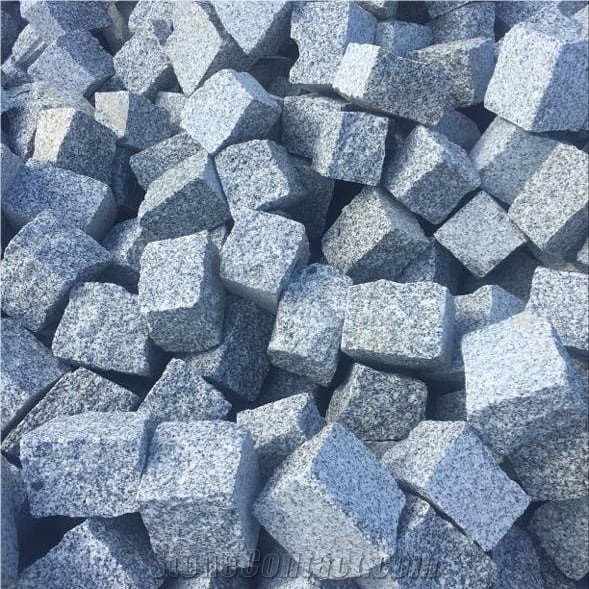 Grey Granite Cubestone Cobble Stone Paver