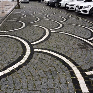 Grey Granite Cubestone Cobble Stone Paver