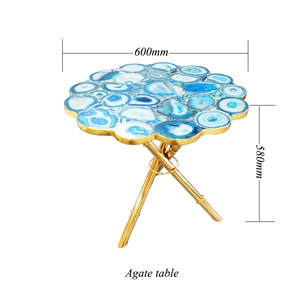 Agagte Backlit Stone Table Top Design
