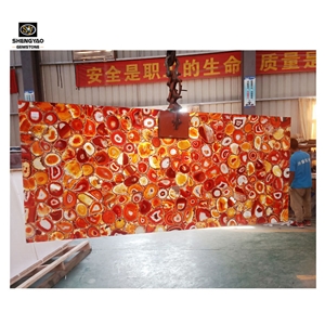 Agate Wall Panel Backlit Semi Precious Big Slab
