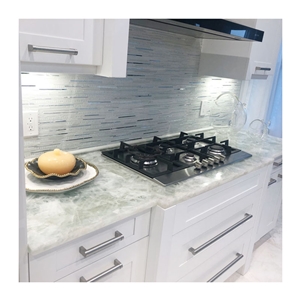 Backlit Effect Kitchen Backsplash Semi Gemstone Slab