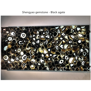 Black Agate Used in Bathroom Design