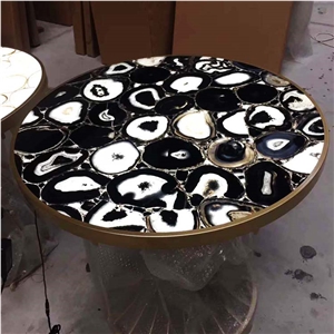Black Agate Used in Bathroom Design