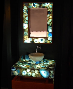 Blue Agate Customize Bathroom Sinks