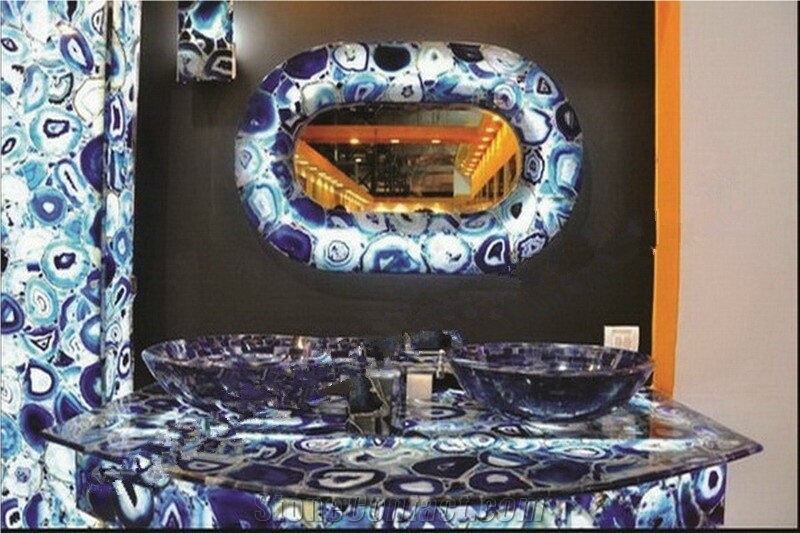 Blue Agate Customize Bathroom Sinks