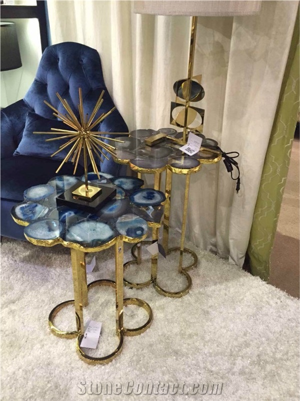 Blue Agate Restaurant Table Tops