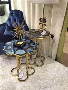 Blue Agate Restaurant Table Tops