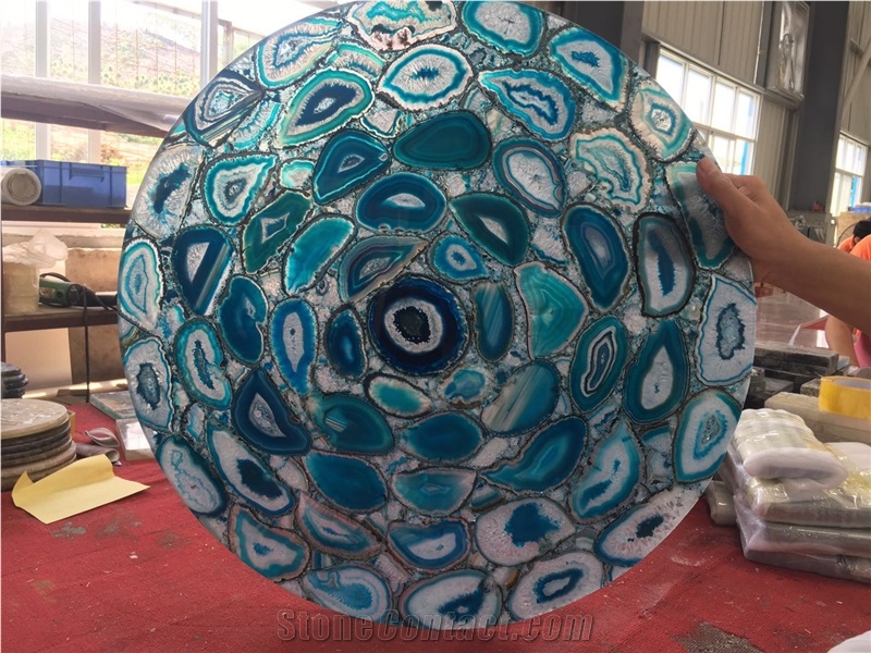 Blue Agate Side Table
