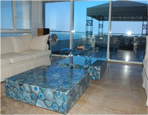 Blue Agate Side Table