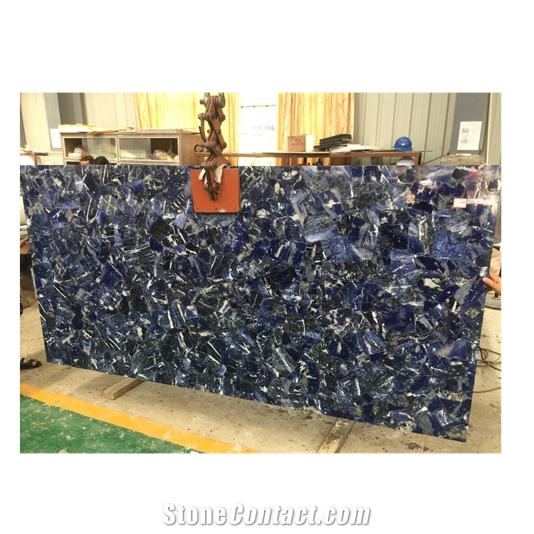 Blue Sodalite Slabs Semi Precious Slabs