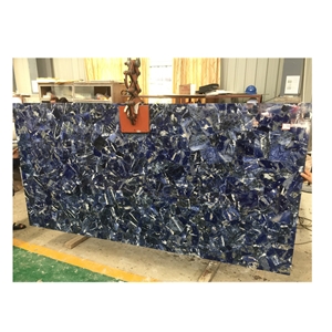 Blue Sodalite Slabs Semi Precious Slabs