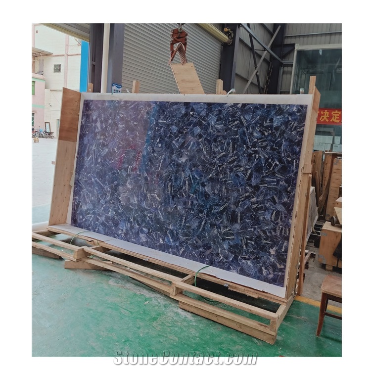 Blue Sodalite Slabs Semi Precious Slabs