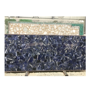 Blue Sodalite Slabs Semi Precious Slabs