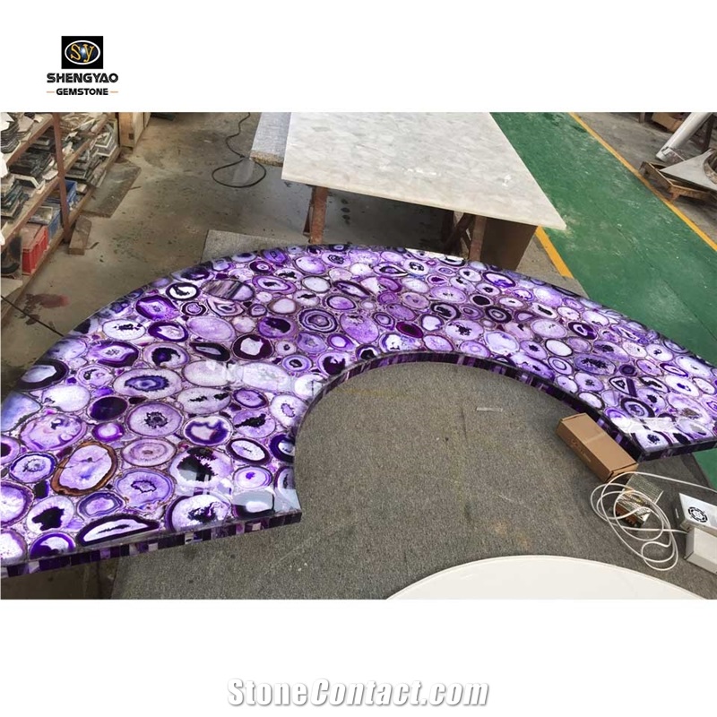 Custom Agate Semi Precious Stone Slab