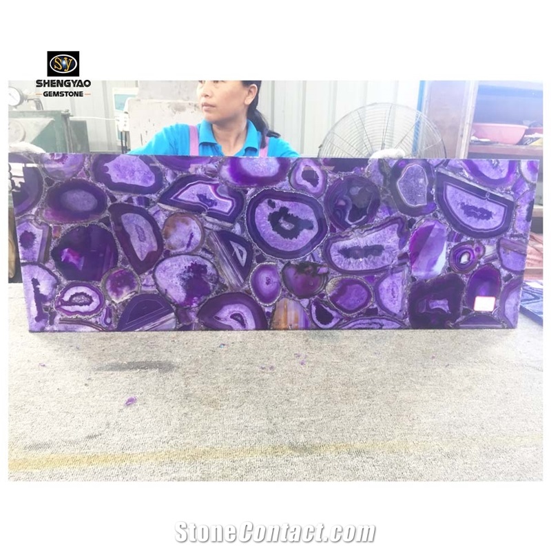 Custom Agate Semi Precious Stone Slab