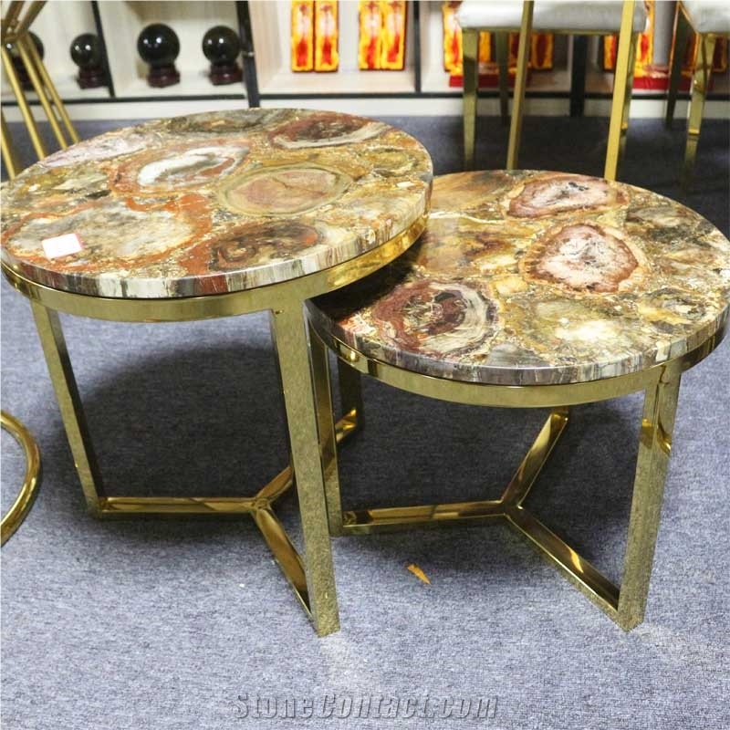Custom Petrified Wood Table Top Countertop