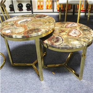 Custom Petrified Wood Table Top Countertop