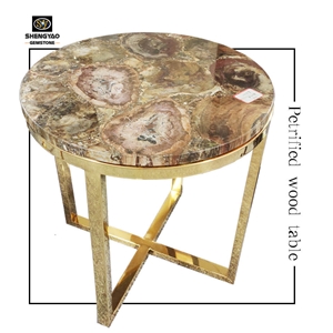 Custom Petrified Wood Table Top Countertop