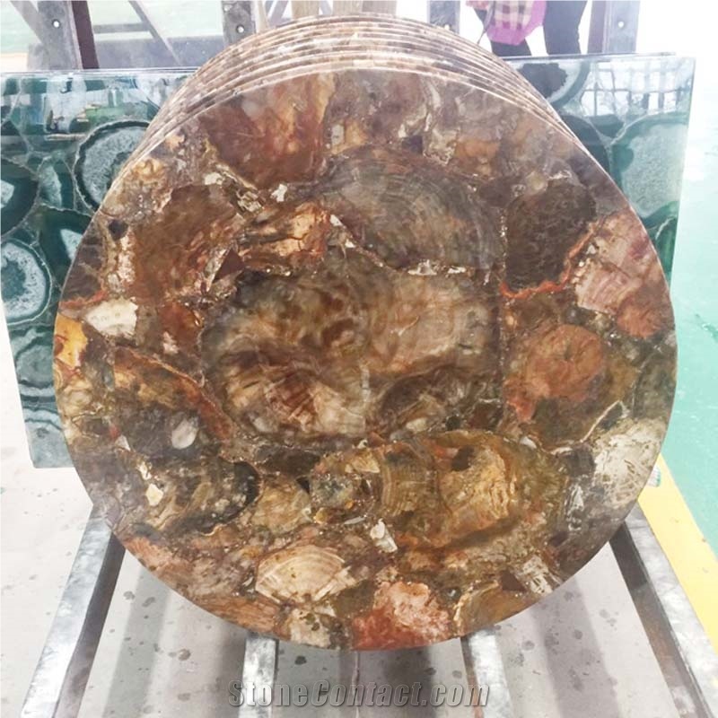 Custom Petrified Wood Table Top Countertop