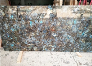 Custom Polished Wall Natural Gemstone Slab