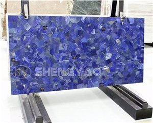 Custom Polished Wall Natural Gemstone Slab