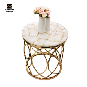 Custom Rose Quartz Crystal Table Top Countertop