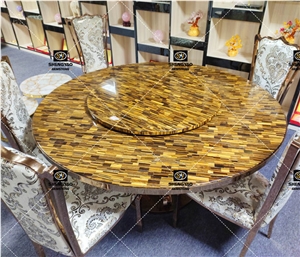 Custom Semi Precious Stone Dining Table Countertop
