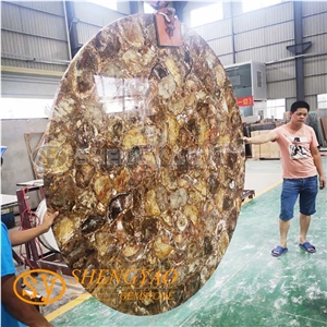 Custom Size Gemstone Slab Petrified Wood Slabs