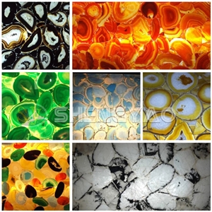 Custom Size Shape Semi Precious Stone Slab Custom Size Shape Semi Precious Stone Slab
