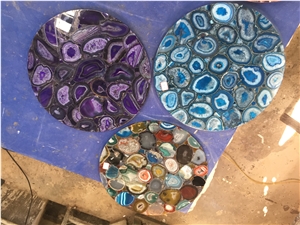 Gemstone Custom Furniture Cafe Table Tops