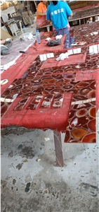 Gemstone Red Agate Big Slabs