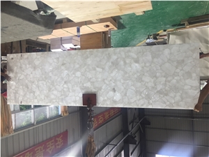 Gemstone White Crystal Quartz Wall Panels Gemstone White Crystal Quartz Wall Panels