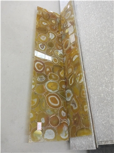 Gemstone Yellow Agate Yellow Onyx Wall Panels
