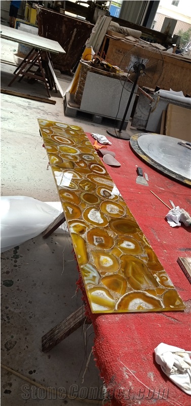 Gemstone Yellow Agate Yellow Onyx Wall Panels