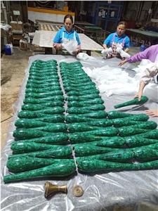 Green Luxury Malachite Column