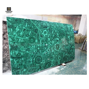 Green Luxury Malachite Semiprecious Stone Table Tops