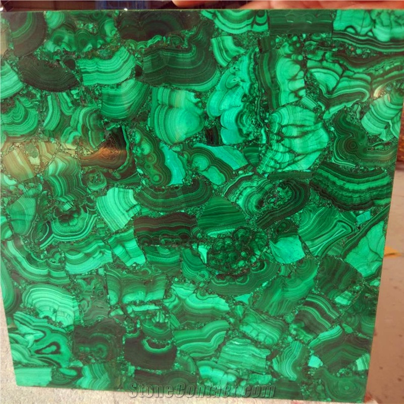 Green Malachite Semi Precious Stone Slabs,Tiles