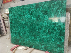 Green Malachite Slab for Villa Decoration