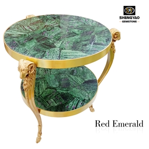 Green Semi Precious Stone Table Top Countertop