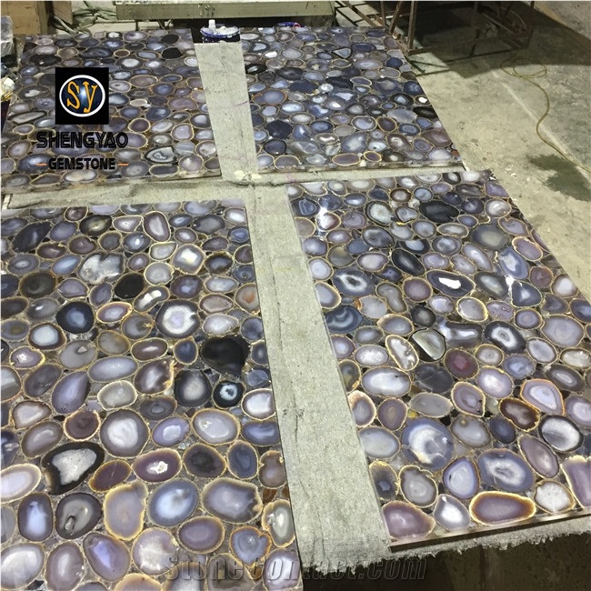 Grey Agate Kitchen Countertop