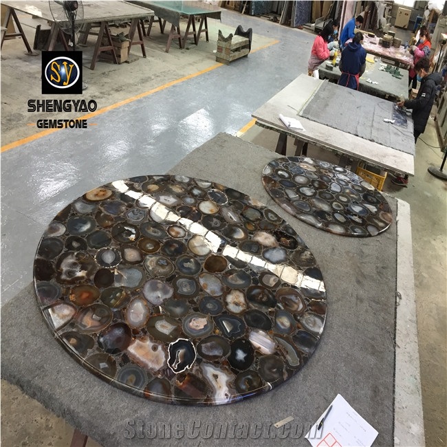 Grey Agate Kitchen Countertop
