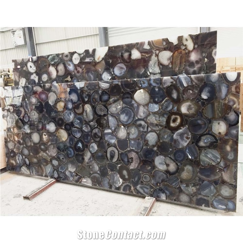 Grey Agate Kitchen Countertop