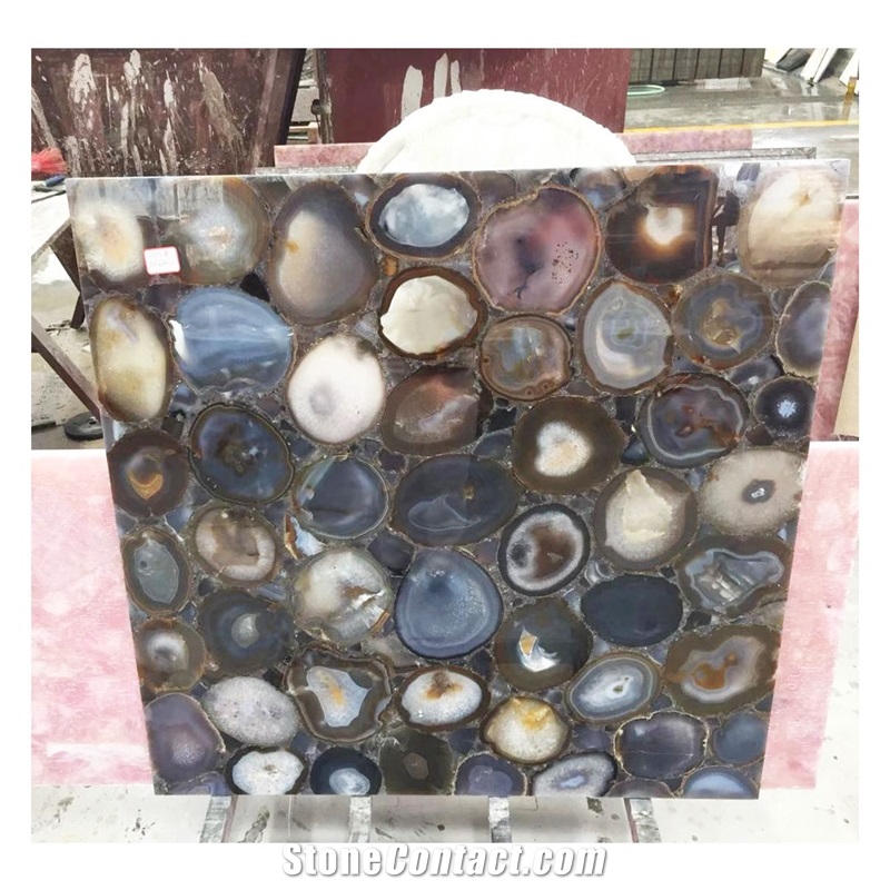 Grey Agate Kitchen Countertop