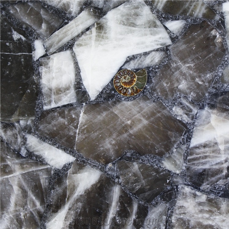 Grey Smoky Quartz Semiprecious Stone