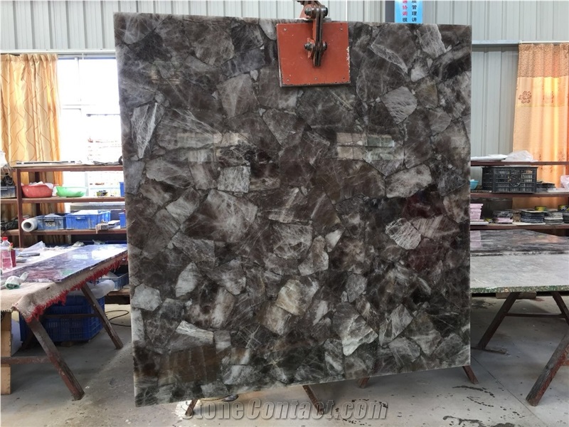 Grey Smoky Quartz Semiprecious Stone