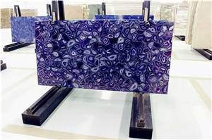 Hot Sell Agate Purple Marble Slab Tile