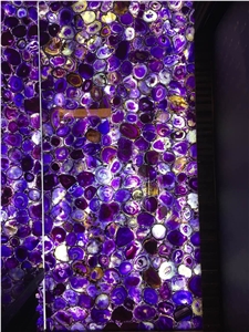 Hot Sell Agate Purple Marble Slab Tile
