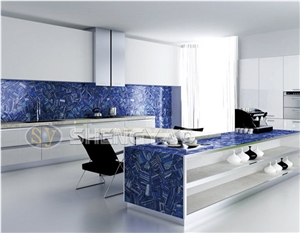 Kitchen Background Gemstone Slate Slabs for