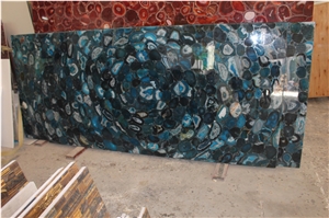 Light Blue Agate Stone Bar Counter Top