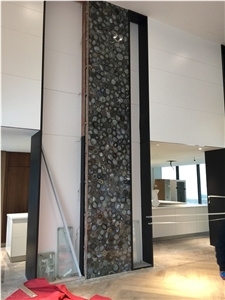 Light Grey Granite Beige Agate Slab